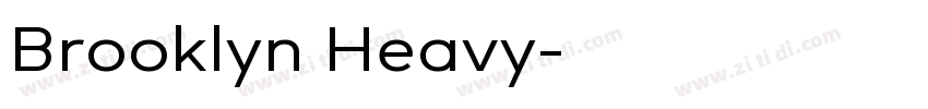 Brooklyn Heavy字体转换